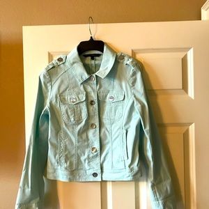 WHBM Mint spring Green Jacket